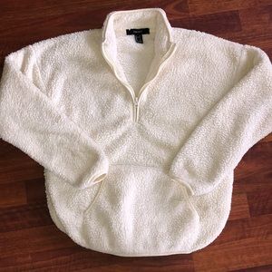 Cream Sherpa pullover